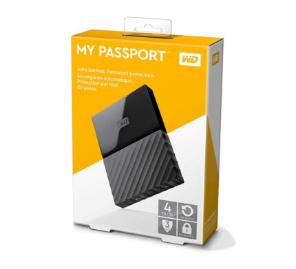 WD My Passport USB 3.0 External Portable Hard Disk Black 4TB