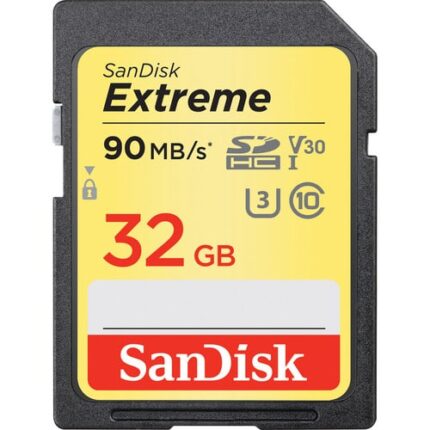 Sandisk Extreme SDHC UHS-I Card Class 10 32GB Macro SD for Camera 90 MB/S Supports 4K UHD