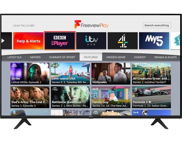 Hisense 58 Inch 4K UHD Frameless Smart LED TV With Bluetooth(2020 Model) 58A71
