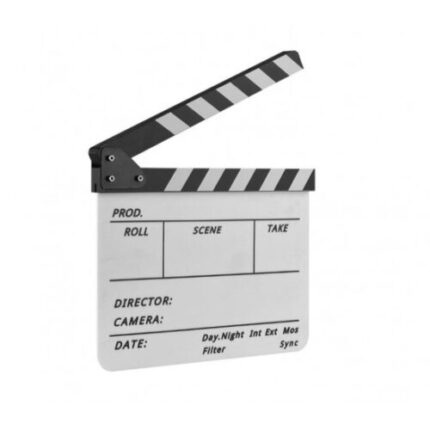Black and White Acrylic Slate ClapperBoard