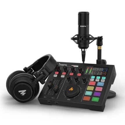 MAONOCASTER All-In-One Podcast Production Studio AU-AM100 Bundle
