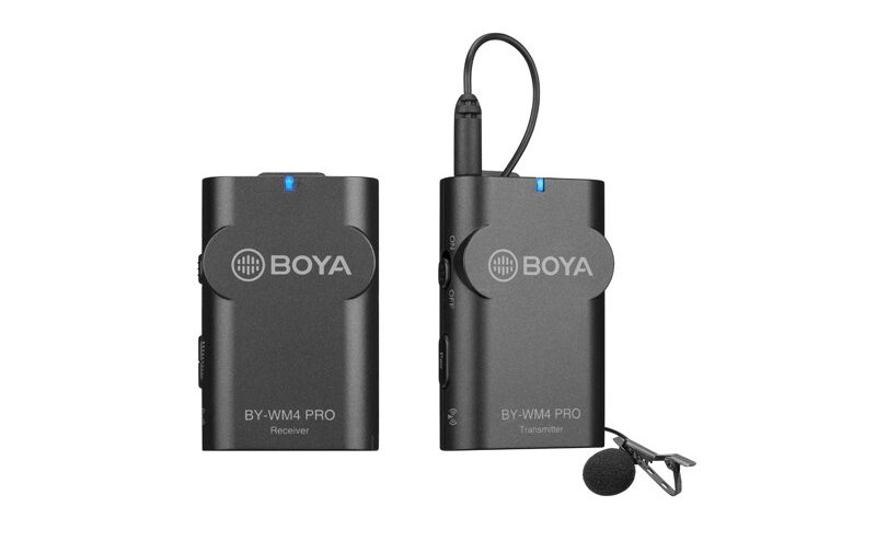 BOYA BY-WM4 PRO-K1 Digital Camera-Mount Wireless Omni Lavalier Microphone System