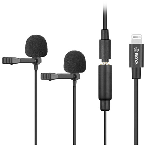 BOYA BY-M2D Digital Dual Omnidirectional Lavalier Mic