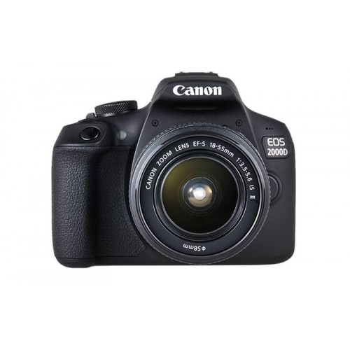 Canon EOS 2000D DSLR Camera and EF-S 18-55 mm Lens