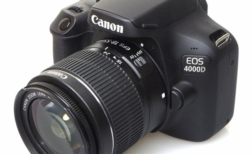 Canon EOS 4000D DSLR Camera and EF-S 18-55 mm