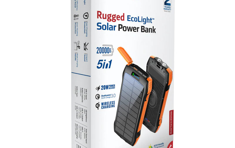  Promate 20000mAh Solar Power Bank