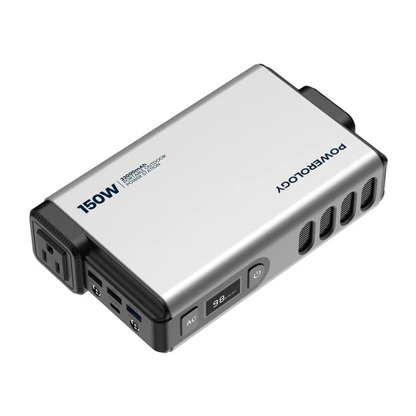 PPBCHA31_PowerologyMiniPowerStationwithACOutput150W32000mAhPD100W-Gray