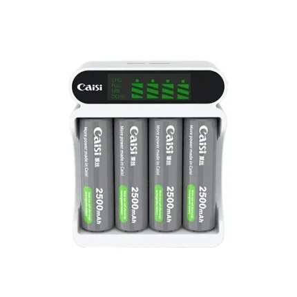 Caisi AA Battery + Smart LCD Charger Kit
