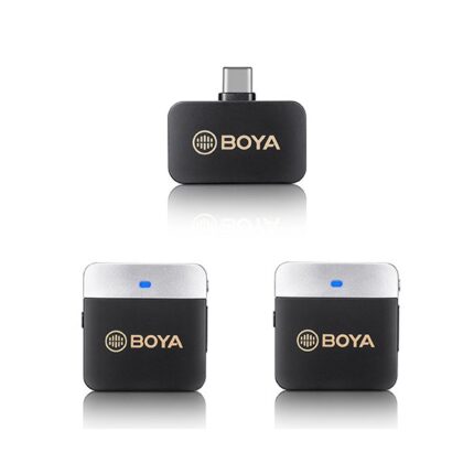 BOYA BY-M1V4 2.4GHz Dual-Channel Wireless Microphone System