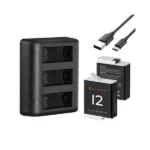 k&f 2 Pack 1730mAh Batteries for GoPro Hero 12/11/10/9 Black