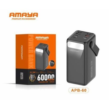Amaya PowerBox 600 APB-60 60000mAh, 22.5W PD Fast Charging PowerBank