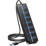UGREEN CR130 7-IN-1 Powered Switch USB 2.0 A Ports Adapter