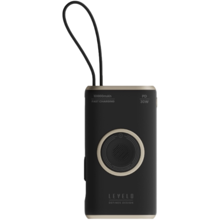 Levelo Roma 10000mAh Power Bank With Integrated Cable
