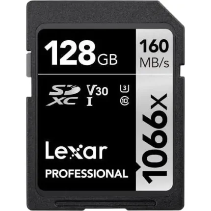 Lexar 128GB Professional 1066x UHS-I SDXC Memory Card 160MB/s, Silver Series