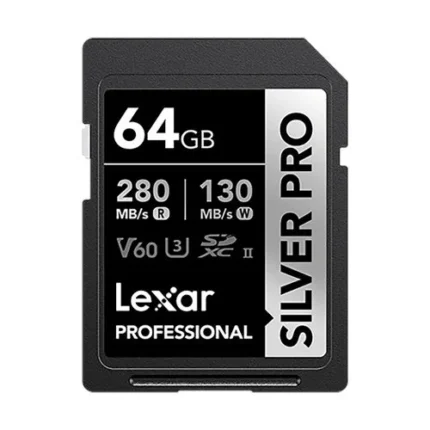 Lexar Professional 64GB SILVER PRO SDXC UHS-II Memory Card