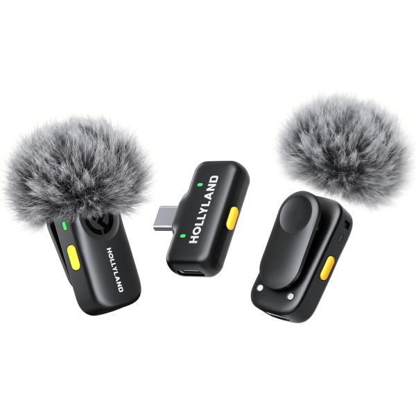 46c0cf9b0f5aa87621a0ac44bc55b4fd-600x600 Hollyland Lark A2 Mini Duo (USB-C) Wireless Microphone - Image 1