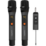 Porodo Soundtec Duo Mic Aluminum Rechargeable Wireless Microphone