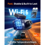 70mai A810 Lite 4K Dash Cam Front and Rear Set - Image 4
